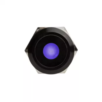 DimasTech Vandalism Switch/Button 19mm Blackline Dot RGB PD218 – Atsparus vandalizmui mygtukas su RGB foniniu apšvietimu