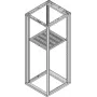 Schroff 19SHELF STAT.600W 740D RAL7021 (27230165) – 19 colių stelažas, 600W, 740 mm gylio, RAL7021