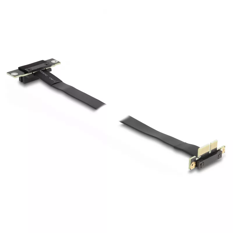 DeLOCK Riser Card PCI Express x1 vyriškas 90° kampu į lizdą x1 90° kampu su kabeliu 60 cm