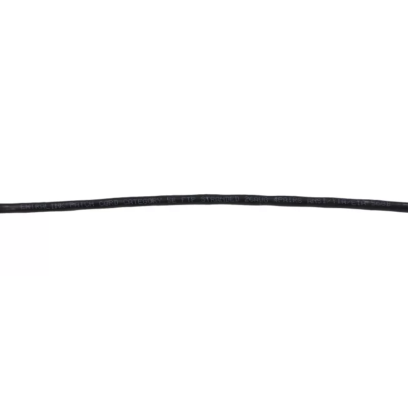 Extralink LAN Patchcord Kat.5e RJ-45 F/UTP 0,5 m Juoda