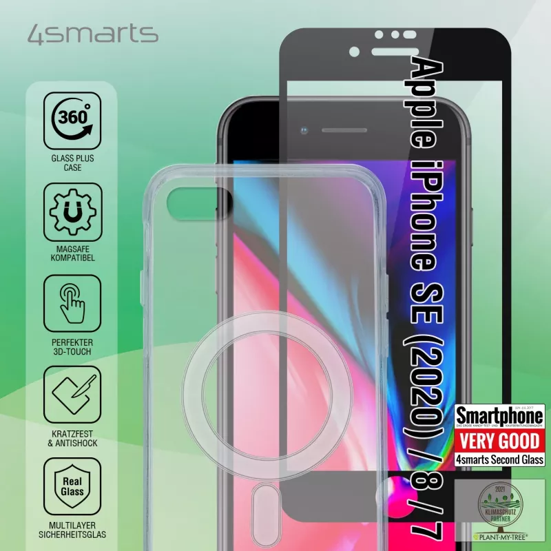 Mobiliojo telefono dėklas 4smarts 360° Starter Set 11.9 cm Skaidrus