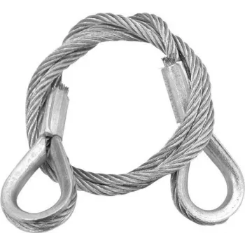 Plieninis trosas EUROLITE 600 x 3 mm sidabrinis su kilpiniu įvoreliu, modelis 5801048F