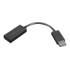 Lenovo 4X90R61023 DisplayPort–HDMI 2.0b adapteris, DP kištukas – HDMI lizdas, 22,5 cm, 4K, juodos spalvos