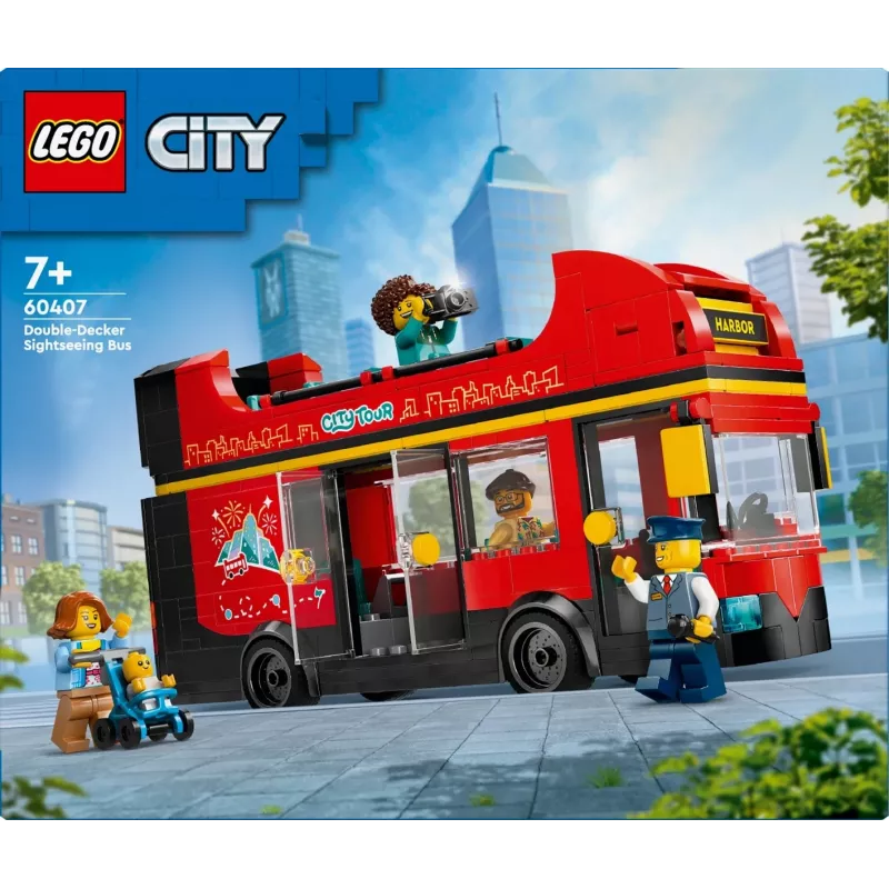LEGO City Raudonas dviaukštis apžvalginis autobusas 60407