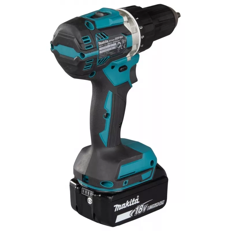 Gręžtuvas Makita DDF484RFJ 2000 RPM 1,8 kg Juodas, Mėlynas