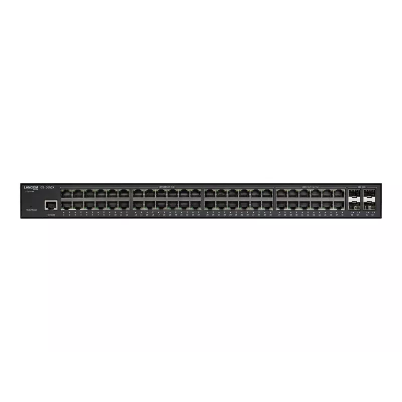 LANCOM GS-3652X valdomas L3 2.5G Ethernet (100/1000/2500) 1U juodas