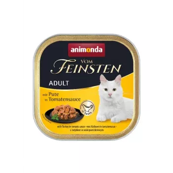 Šlapias kačių ėdalas Animonda Vom Feinsten kalakutiena pomidorų padaže, 100 g, be grūdų, suaugusioms katėms