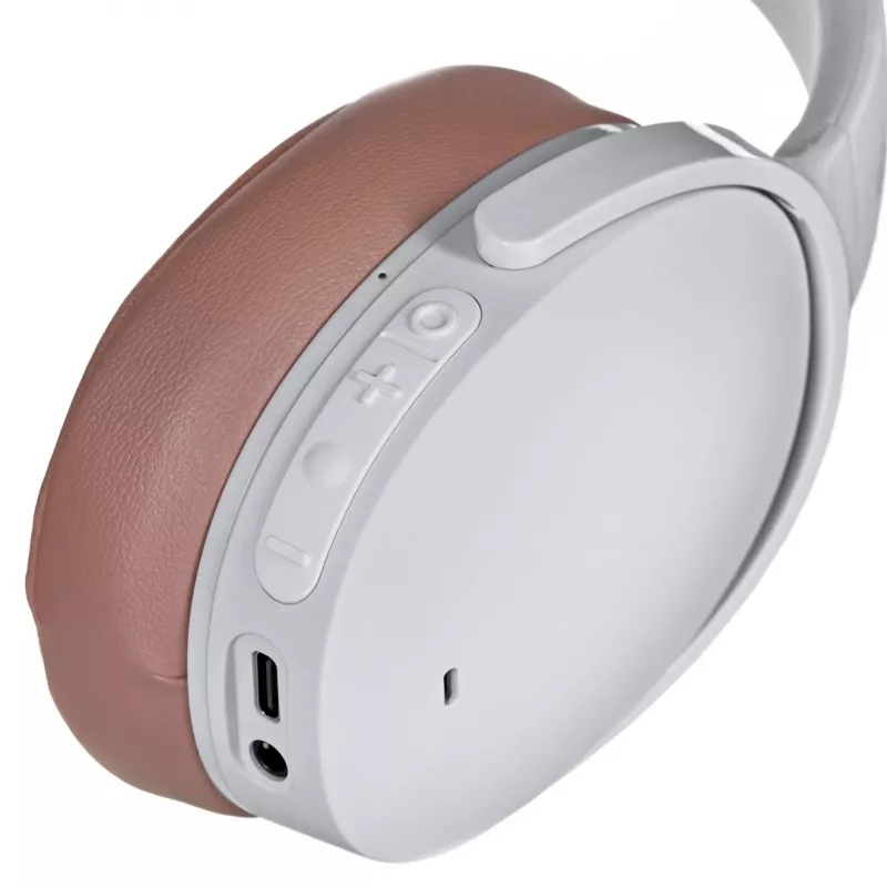 Ausinės Skullcandy Hesh ANC belaidės ir laidinės, lankeliu, skambučiams/muzikai, USB Type-C, Bluetooth, baltos