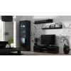 Cama TV stovas SOHO 140 juodas/juodas blizgus