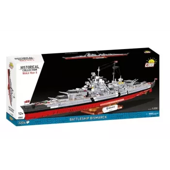 Statybinis rinkinys Cobi Mūšio laivas Bismarck modelis su 3204 detalėmis - Cobi CO BI-4860