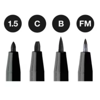 Feltinis rašiklis Faber-Castell 167153 – juodas, vienas vnt.