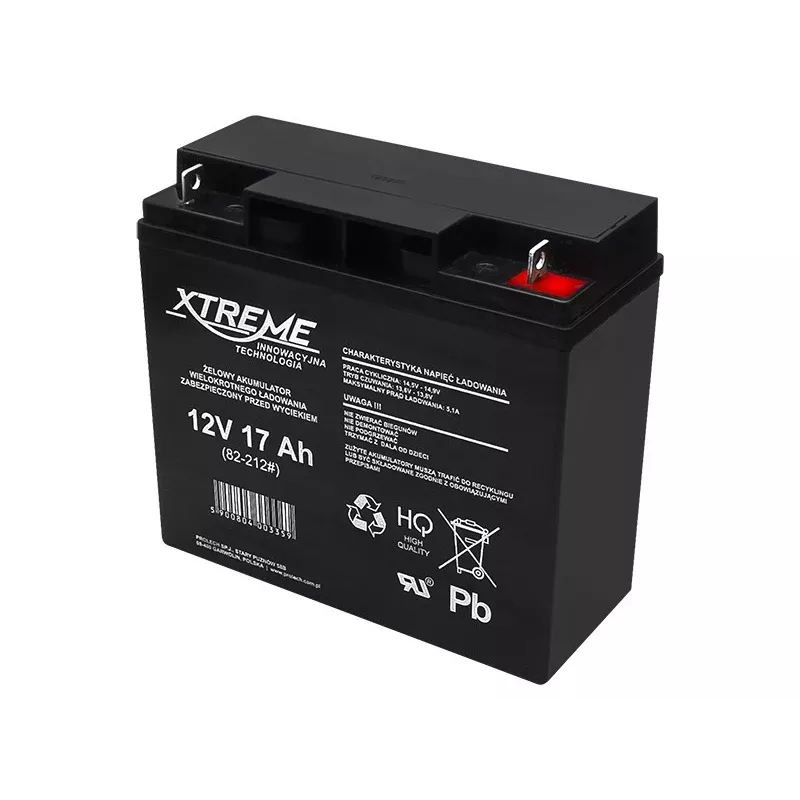 Gelinis akumuliatorius 12V 17Ah XTREME