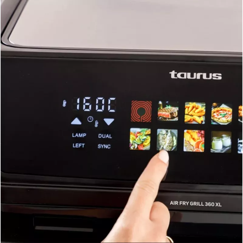 Gruzdintuvė be riebalų su ilgu krepšeliu ir griliu Taurus 973004000