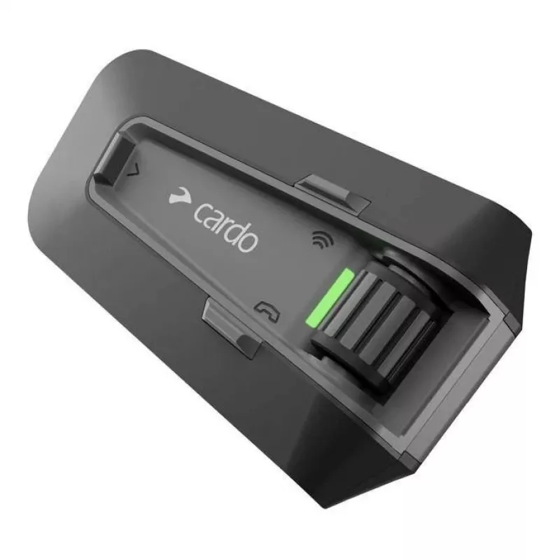 Cardo Packtalk Neo Duo motociklininkų tarpinė sistema 2 kanalai 1600 m juoda