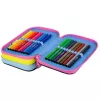Triple decker pencil case su įranga CoolPack Jumper 3 IN THE GARDEN