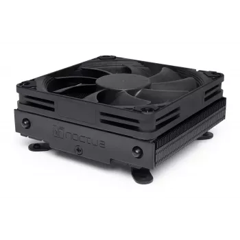 CPU aušintuvas Noctua NH-L9i chromax.black, žemo profilio 92 mm ventiliatorius, LGA1151/LGA115x/AM4 palaikymas, 37 mm aukštis, 95x95 mm radiatorius