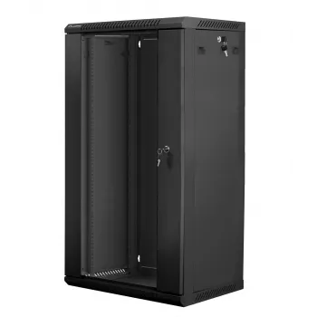 Sieninis stovas LANBERG WF01-6422-10B, 22U, 19 colių, 600x450x1085 mm, plieninis, juodas
