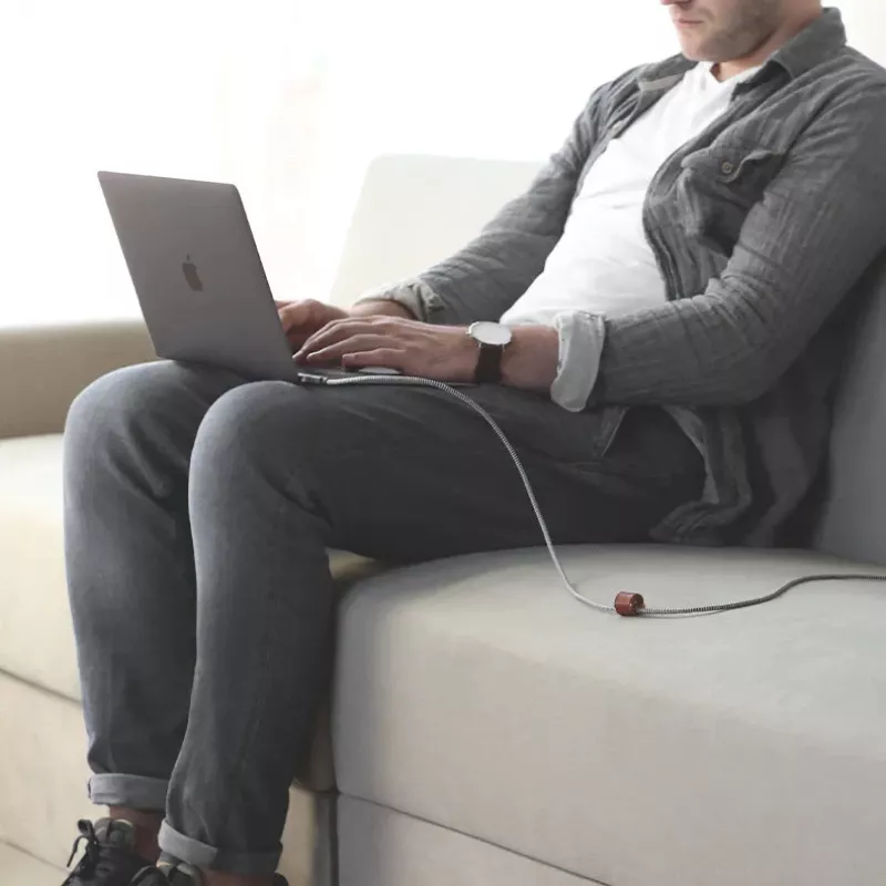 Laidas USB-C į USB-C Native Union Belt Cable Pro 240W, 2,4 m, USB 2.0, 0,48 Gbit/s, Žalias