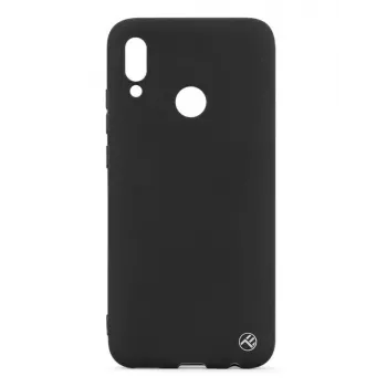 Telefono dėklas Tellur, skirtas Huawei Y9 2019 — matinis silikonas, juodas