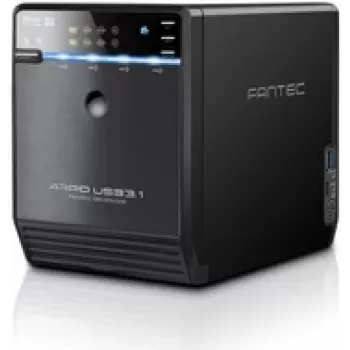 Fantec QB-35U31R 4-jų diskų USB-C RAID talpyklos korpusas