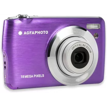 Skaitmeninis fotoaparatas Agfa Photo DC8200 Violetinis + Dėklas + SD 16GB kortelė