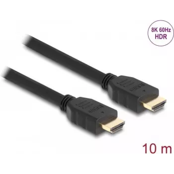 DeLOCK High Speed HDMI laidas 48 Gbps 8K 60 Hz juodas 10 m