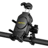 Pasyvus laikiklis UleFone Armor Mount Pro mobiliesiems telefonams — laikiklis ant dviračio ir paspirtuko, juodas