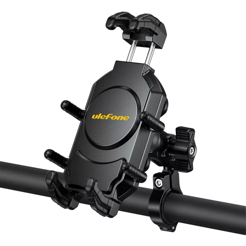 Pasyvus laikiklis UleFone Armor Mount Pro mobiliesiems telefonams — laikiklis ant dviračio ir paspirtuko, juodas