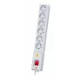 Maitinimo laidas Lestar LX610 1,5 m 6GN Pilka – laidas su 6 įžeminimo mazgais