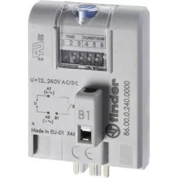 Finder pramoninis laiko modulis, serija 86.00, 86.00.0.240, 12–240 V DC/AC