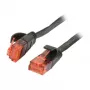 Patch laidas RJ45 CAT6 250MHz 7,5m juodas UTP (U/UTP) PVC plokščias Synergy 21