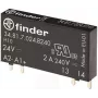Kietojo kūno PCB relė FINDER serija 34 34.81.7.024.8240, apkrovos srovė 2 A, perjungimo įtampa 230 V