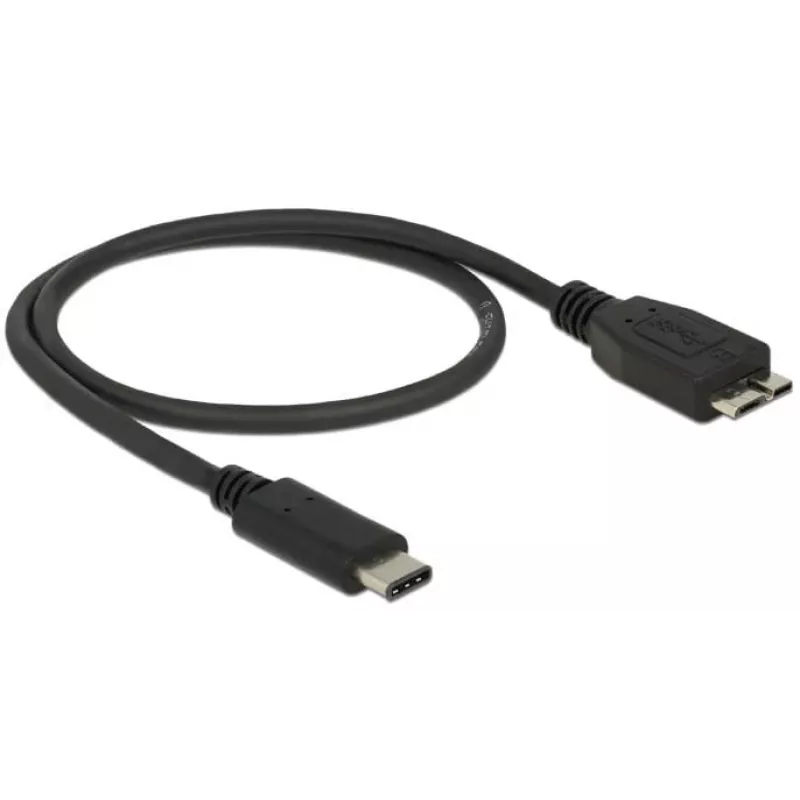USB laidas DeLOCK 0,5 m USB 3.1 C – Micro USB 3.1 B