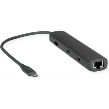 Dokavimo stotelė ROLINE 12021124 USB 3.2 Gen 1 Type-C pilka, laidinė
