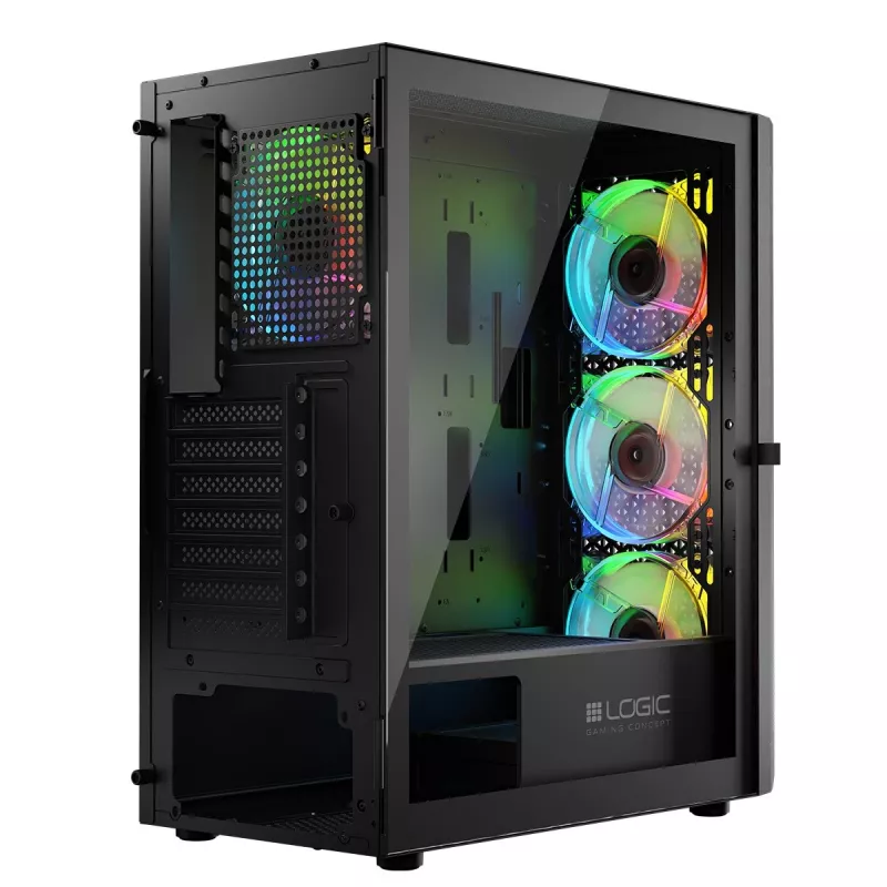 Logic Aramis ARGB MINIDI USB 3.0 korpusas juodas