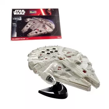 Revell 03600 Star Wars Millennium Falcon (Han Solo) 1:241 mastelio plastikinis modelio rinkinys, nesurinktas, nedažytas, be klijų, dažų ir teptuko