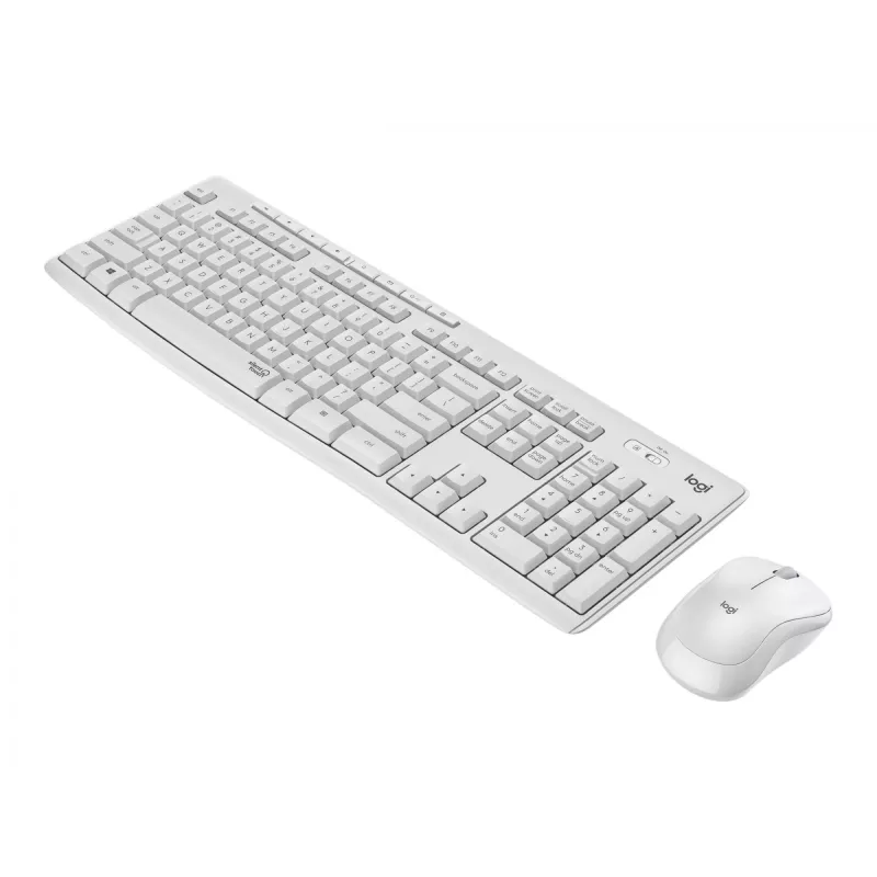 Logitech MK295 Silent belaidis klaviatūros ir pelės rinkinys, 2.4 GHz, itališkas išdėstymas, Off White