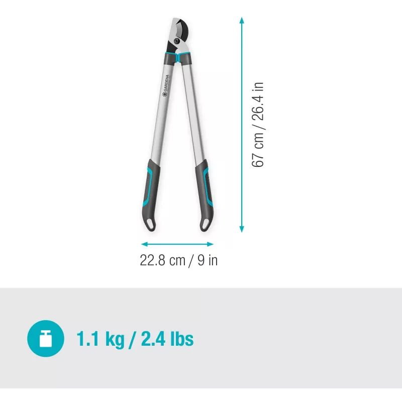 Gardena genėklės EasyCut L pilka/turquoise 50cm (12031-88)