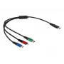 DeLOCK USB įkrovimo kabelis 3 in 1 USB Type-C Lightning Micro USB 30 cm