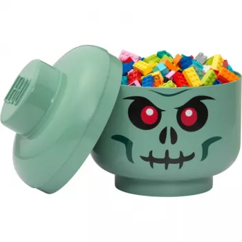 LEGO Storage Head Skeleton dėžutė daiktams, juoda/raudona, didelė