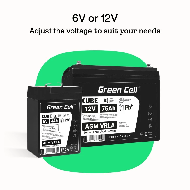 Akumuliatorius AGM VRLA 12V 75Ah IP54