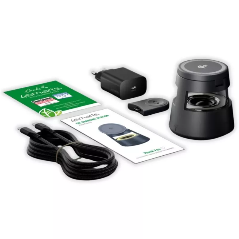 Belaidis įkroviklis 4smarts 541327 USB Type-C vidaus pilkas