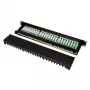 LogiLink Patch Panel 19, 24 prievadų, RJ-45, 1U, juodas