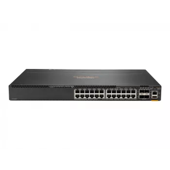 HPE Aruba 6300M - jungiklis - L3 - valdomas - 24 x 10/100/1000 + 4 x 1 Gigabit / 10 Gigabit / 25 Gigabit / 50 Gigabit SFP56 (aukštyn / krovimas) - priekis į galą