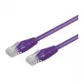 Goobay 0,25m 2xRJ-45 Violet Cat6 tinklo kabelis