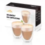 Cappuccino stiklinės Eta 240 ml permatomas borosilikatinis stiklas