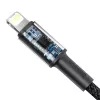 Baseus High Density Braided Cable Type-C į Lightning, PD, 20W, 1m (Juoda)