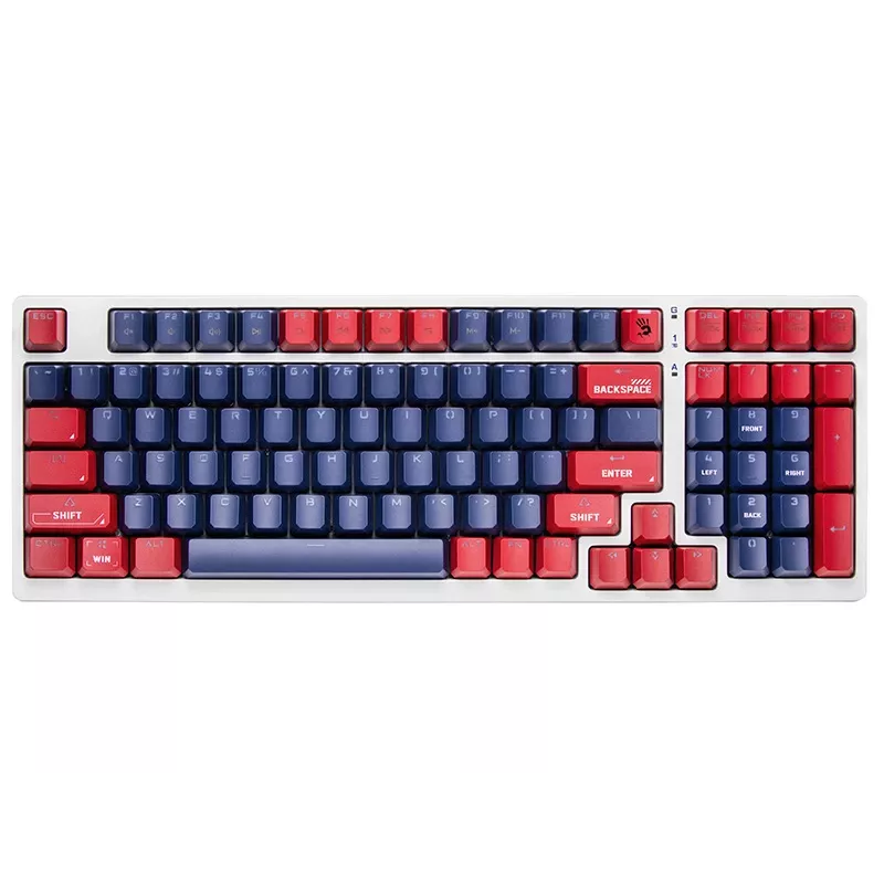 Žaidimų klaviatūra A4Tech Bloody S98, mechaninė, USB, Sports Navy, BLMS Red Plus