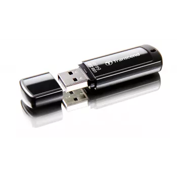 USB atmintukas Transcend JetFlash 350 64GB, USB 2.0, juodas