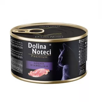 Šlapias kačių ėdalas Dolina Noteci Premium Rich in rabbit 185 g